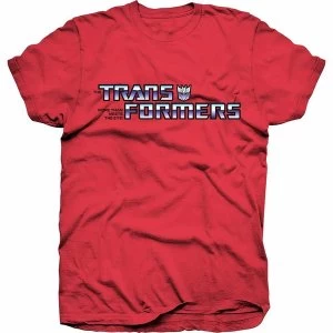 Image of Hasbro - Transformers Decepticon Unisex Large T-Shirt - Red