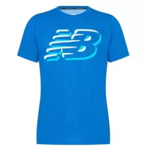 Image of New Balance Graphic T Shirt Mens - Blue
