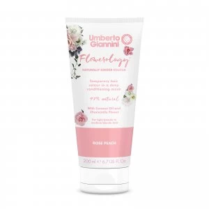 image of Umberto Giannini Flowerology Colour Mask - Rose Peach 195ml