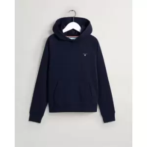 image of Gant Small Logo Hoodie Junior - Blue