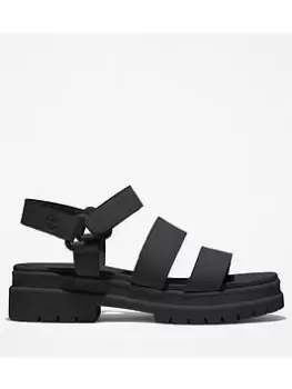 image of Timberland London Vibe Flat Sandals, Black, Size 6, Women