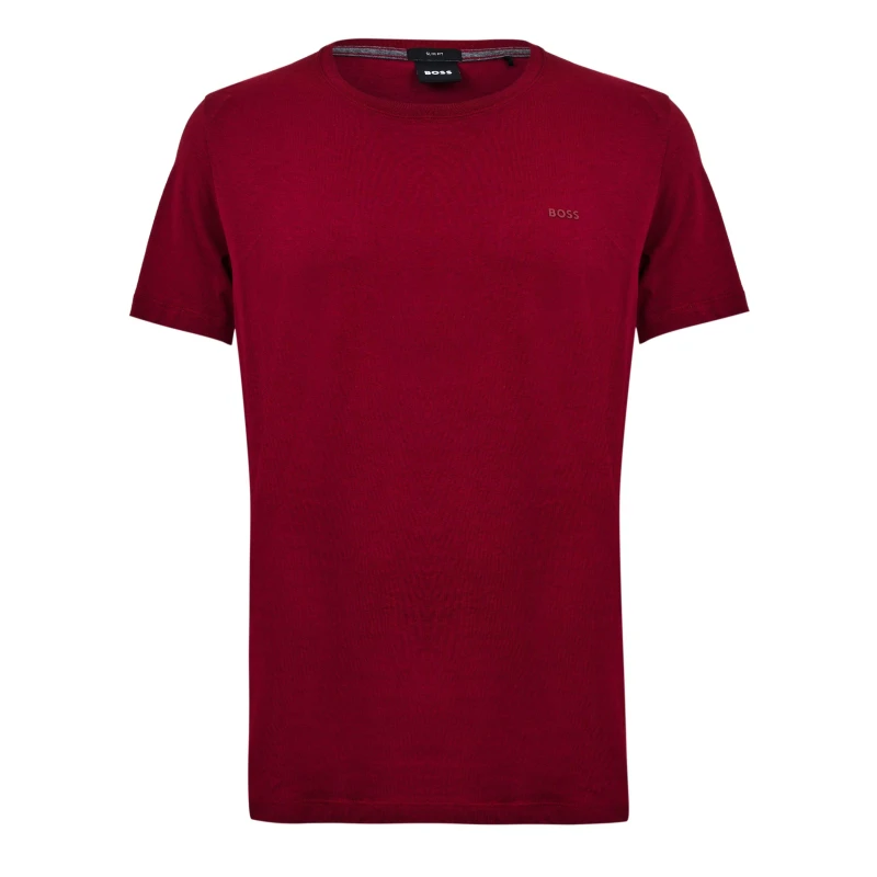 Image of Boss Mens Tessler 33 Regular Fit T-Shirt Dark Red male S