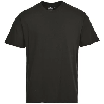 Image of Portwest - B195BKRL - sz L Turin Premium T-Shirt Workwear - Black
