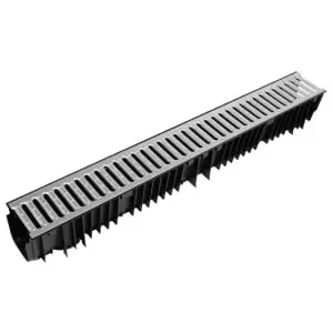 Image of Clark-drain Channel & Galvanised Driveway Drainage Grate - 1m