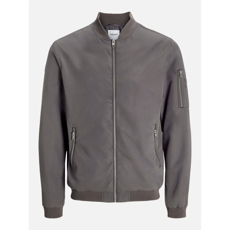 Image of Jack and Jones Rush Water-Resistant Long Sleeve Bomber Jacket Castlerock male XL