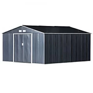 image of OutSunny Garden Shed Storage Deep Grey Water proof Outdoors 1710 mm x 95mm x 520 mm