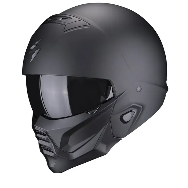 Image of Scorpion Exo-Combat II Solid Matt Black Jet Helmet Size M