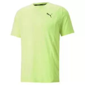 image of Puma Cloudspun Mens Running T-Shirt - Yellow