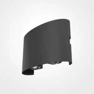 Image of Maytoni Lighting - Maytoni Maytoni Strato Outdoor Flush Wall Lamp Grey, 12cm, 3000K IP54