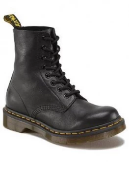 Image of Dr Martens 1460 8 Eyelet Boots - Black, Size 6, Women