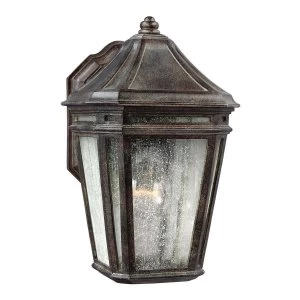 1 Light Outdoor Wall Lantern Light Chestnut IP44, E27