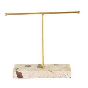 image of Sass & Belle Terrazzo Gold Jewellery Stand