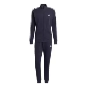 Image of adidas Sportswear Basic 3-Stripes French Terry Tracksuit - Blue