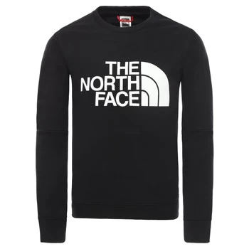 image of The North Face DREW PEAK LIGHT CREW boys's Childrens sweatshirt in Black - Sizes 8 years,10 years,12 years,14 years,6 years