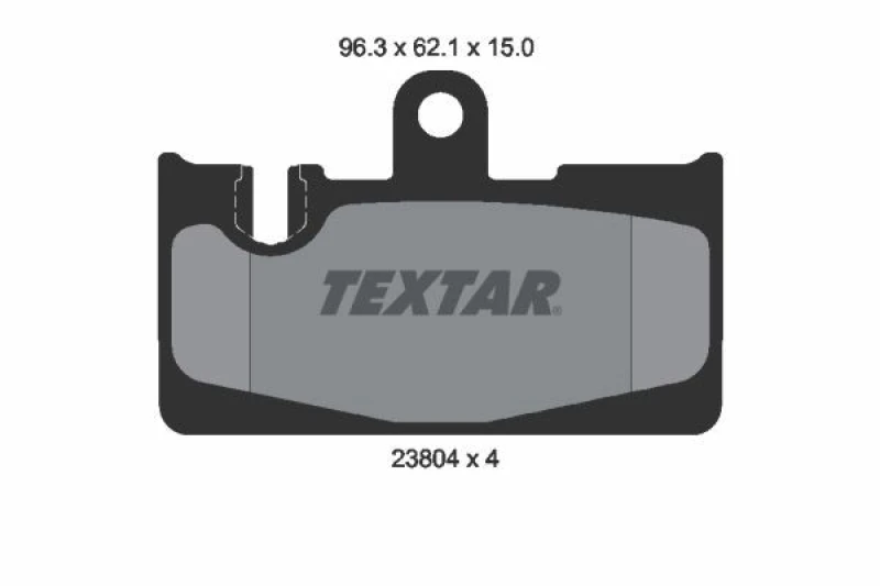 Image of Brake pad set TEXTAR 2380401