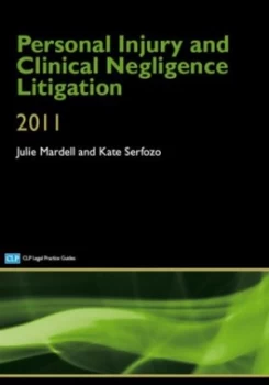 Image of Personal Injury and Clinical Negligence Litigation by Mardell Paperback