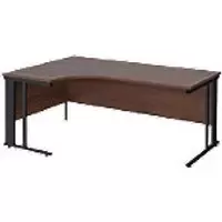 Image of Dams International Left Hand Ergonomic Desk MCM18ELKW 1,800 x 1,200 x 725 mm