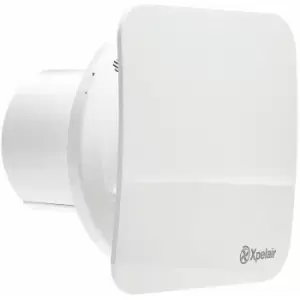 Image of Xpelair C4HTSR Two speed 100mm axial fan with humidistat / timer with combined square / round baffle-front