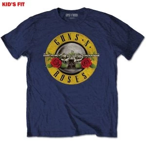 Image of Guns N' Roses - Classic Logo Kids 3 - 4 Years T-Shirt - Blue