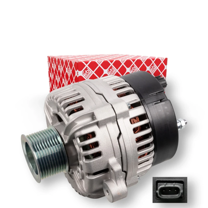 Image of FEBI BILSTEIN 175825 Generator Alternator Charging Current: 90A, Voltage: 24V Alternator (4)