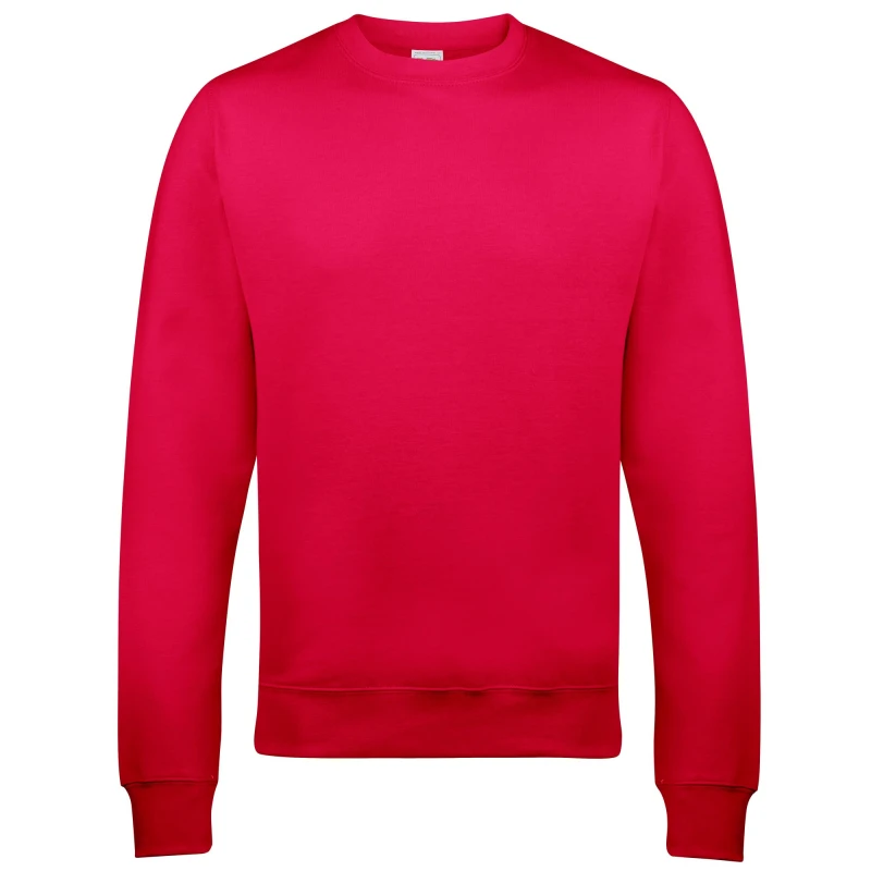 Image of AWDis AWDis Just Hoods Crew Neck Plain Sweatshirt (280 GSM) in Dark Pink Size: X-Small Dark Pink XS Unisex 5055805498205