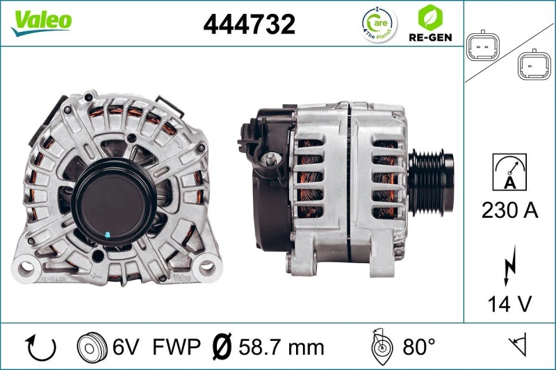 Image of Alternator VALEO 444732