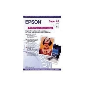 image of Original Epson A3 Heavy Weight Matte Paper 50 Sheets 167gsm