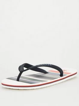 Image of Ted Baker Seezos Flip Flops - White, Size 10, Men