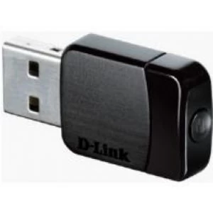 image of D Link DWA 171 Wireless AC Dual Band Nano USB Adapter