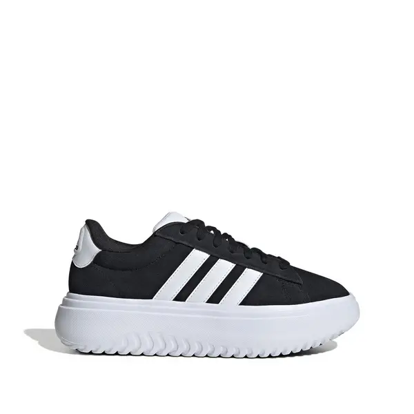 Image of Grand Court Platform Trainers in Suede