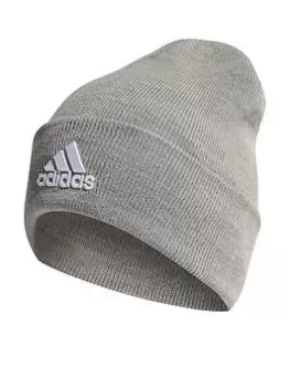 Image of Adidas Logo Woolie Hat - Grey