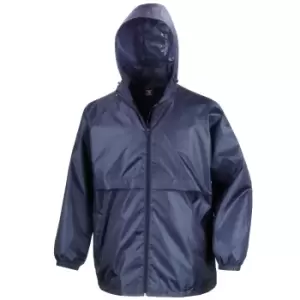 image of Result Mens Core Lightweight Waterproof Shield Windproof Jacket (M) (Navy Blue)