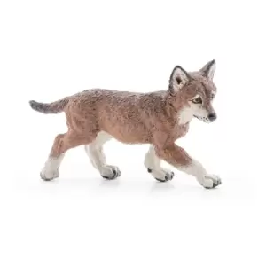 image of Papo Wild Animal Kingdom Wolf Cub Toy Figure, 10 Months or Above,...