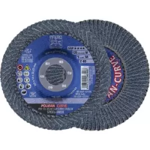 image of PFERD 69398197 PFR 125-M Z 40 SGP CURVE STEELOX Flap disc Diameter 125mm 2 pc(s)