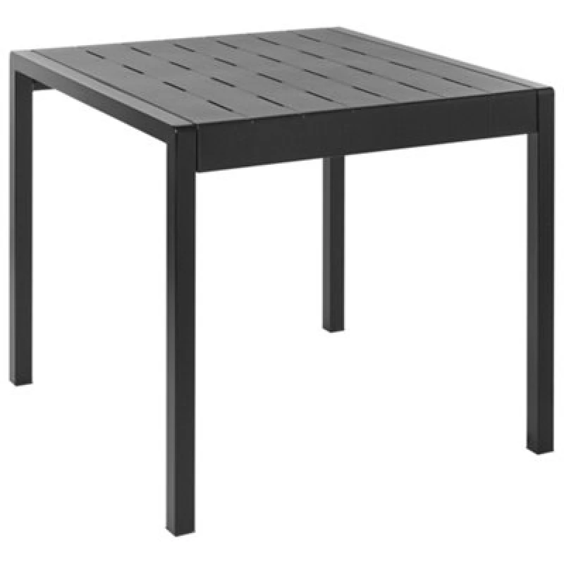 Image of Beliani Garden Dining Table Bartica 81cm 84cm Black