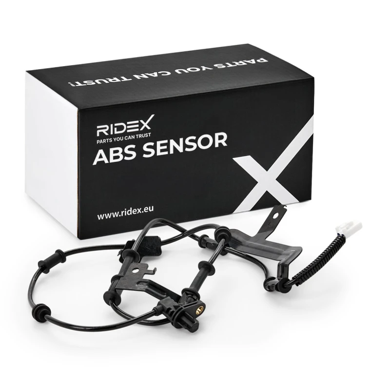 Image of RIDEX 412W1311 ABS Sensor Front Axle Left, with cable Sensor,wheel speed (412)