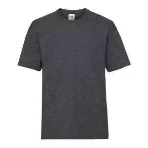 Image of Fruit Of The Loom Childrens/Kids Unisex Valueweight Short Sleeve T-Shirt (12-13) (Dark Heather)