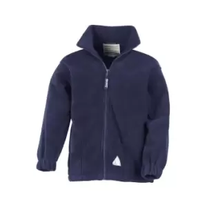 Image of Result Childrens/Kids Full Zip Active Anti Pilling Fleece Jacket (12/14) (Navy Blue)