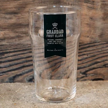 Image of Military Heritage Beer Glass - Grandad First Class