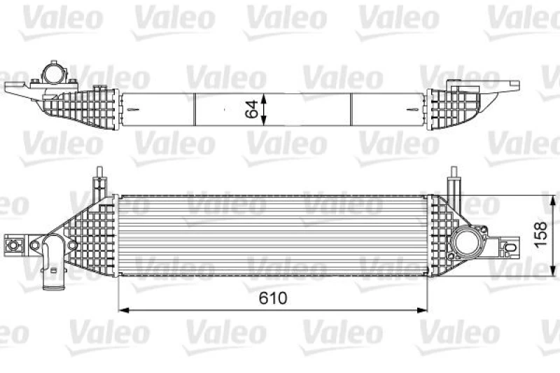 Image of Intercooler VALEO 818633