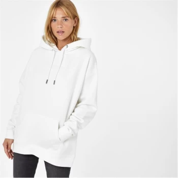 Jack Wills Overhead Longline Hoodie - White