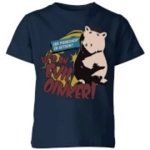 image of Toy Story Evil Oinker Kids T-Shirt - Navy - 11-12 Years