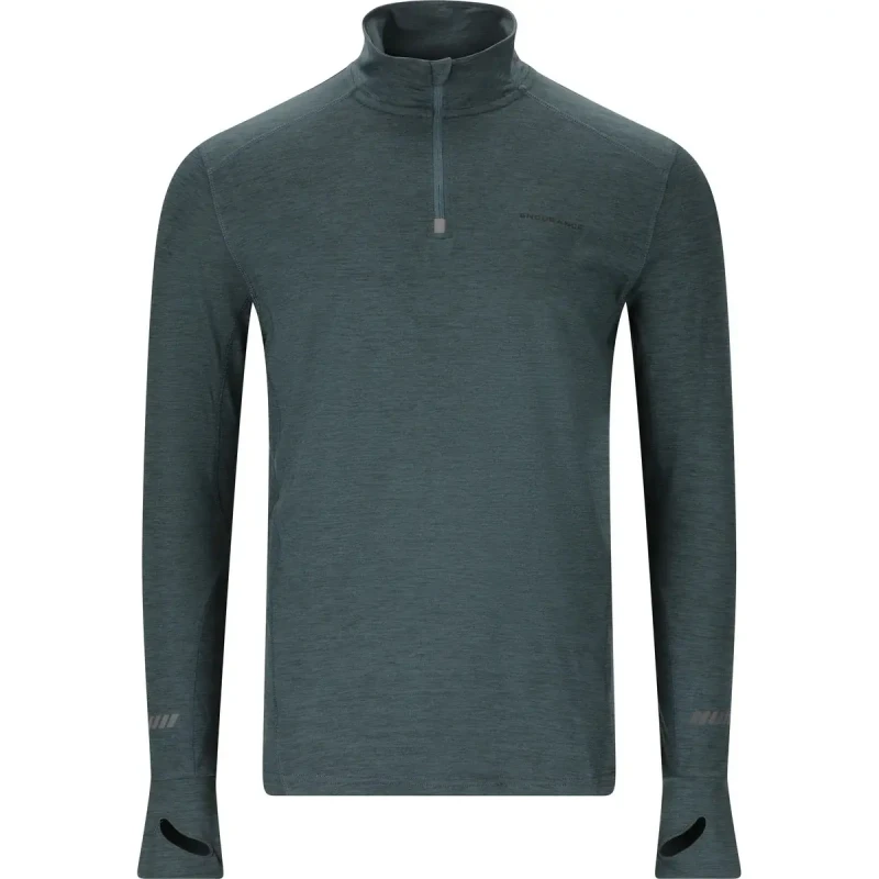 Image of Training top Endurance Tune V2 Melange Bleu Male S
