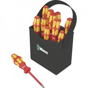 Image of Wera Kraftform 2go 100 VDE Screwdriver set 11 Piece Slot, Pozidriv, Phillips, TORX socket