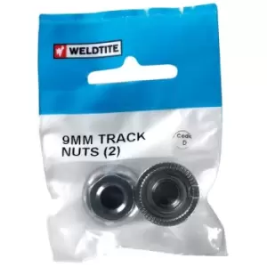 image of Weldtite Bike Bits Track Nuts 9mm x2