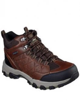 Image of Skechers Selmen Telago Water Repellent Outdoor Trainers - Brown