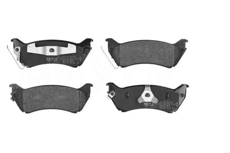 Image of MEYLE 025 231 8917/W Brake pad set Rear Axle, with acoustic wear warning, Original Quality, with anti-squeak plate Brake Pad Set,disc brake (402)