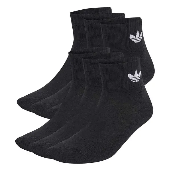 Image of Adidas Originals Mid Ankle 6er Pack, Schwarz Male