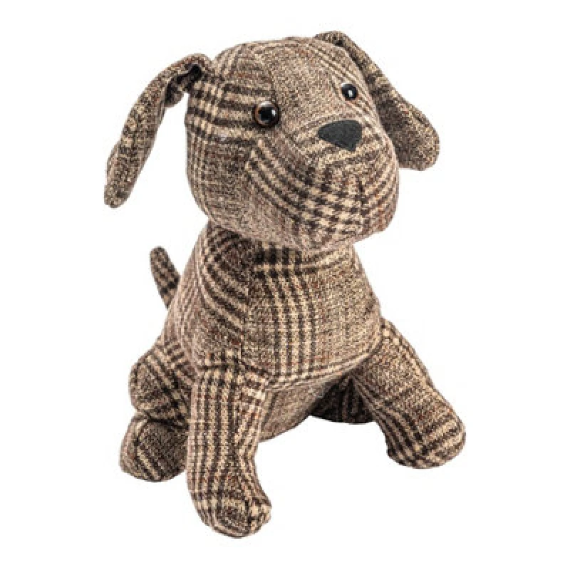 Image of Nicola Spring Milo the Dog Door Stop - 19 x 26.5cm - Brown Brown