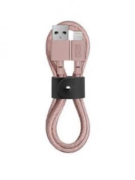 image of Native Union Nu Belt Cable Lightning - Rose 1.2M